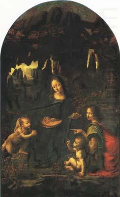 Leonardo  Da Vinci Virgin of the Rocks (mk10) china oil painting image